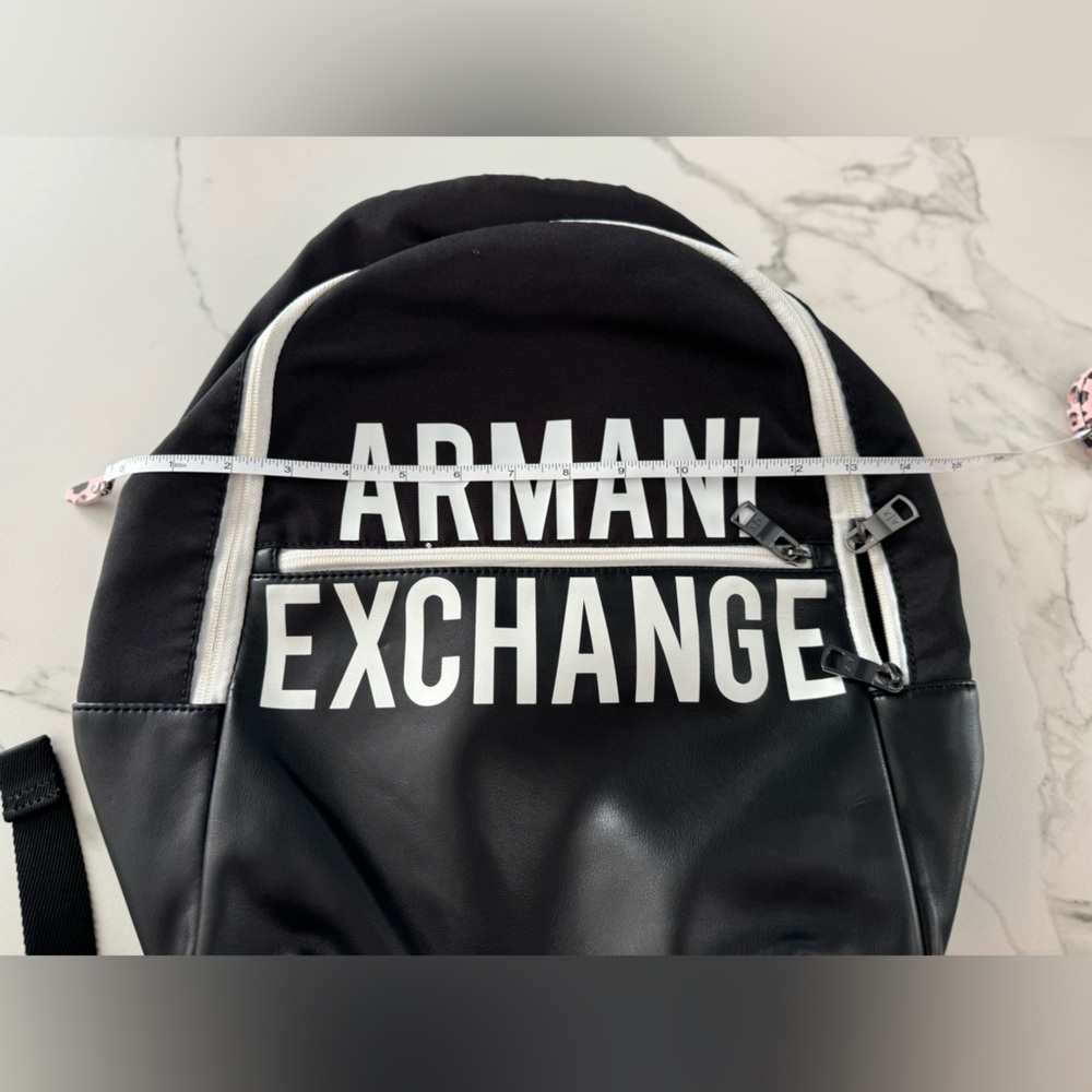 Armani Exchange Backpack 🎒 B&W - Picture 3 of 5